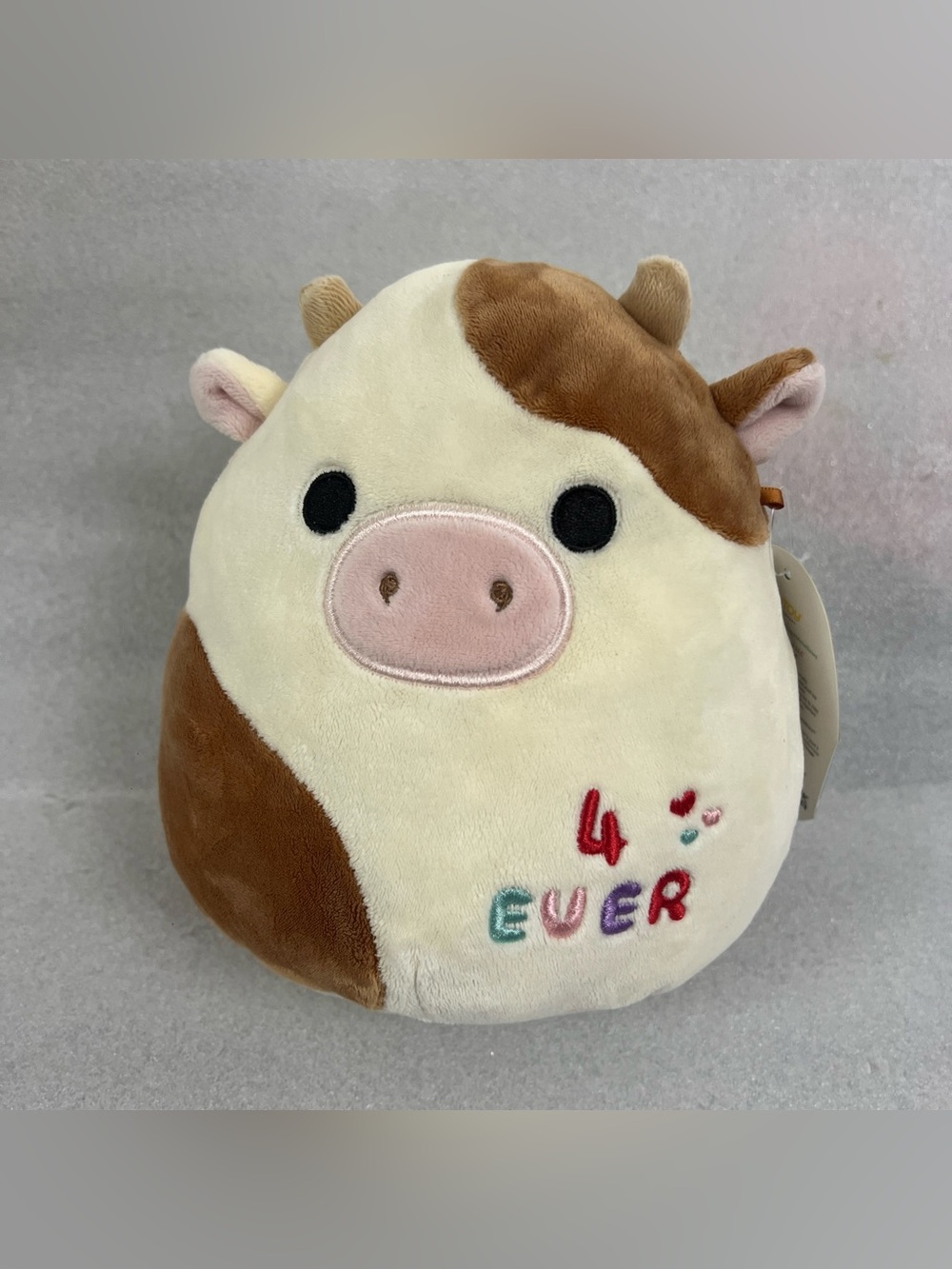 Squishmallows Ronnie the Brown Cow Bestie Squad 7" Plush Valentines Day Friends